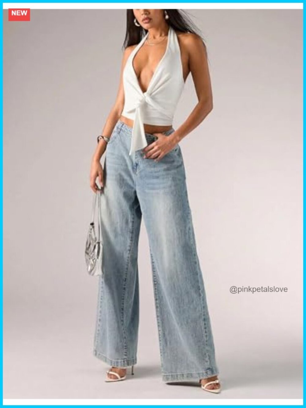 Sexy Halter Crop Top Backless Deep V Neck Wrap Twist Tank - Picture 5 of 7